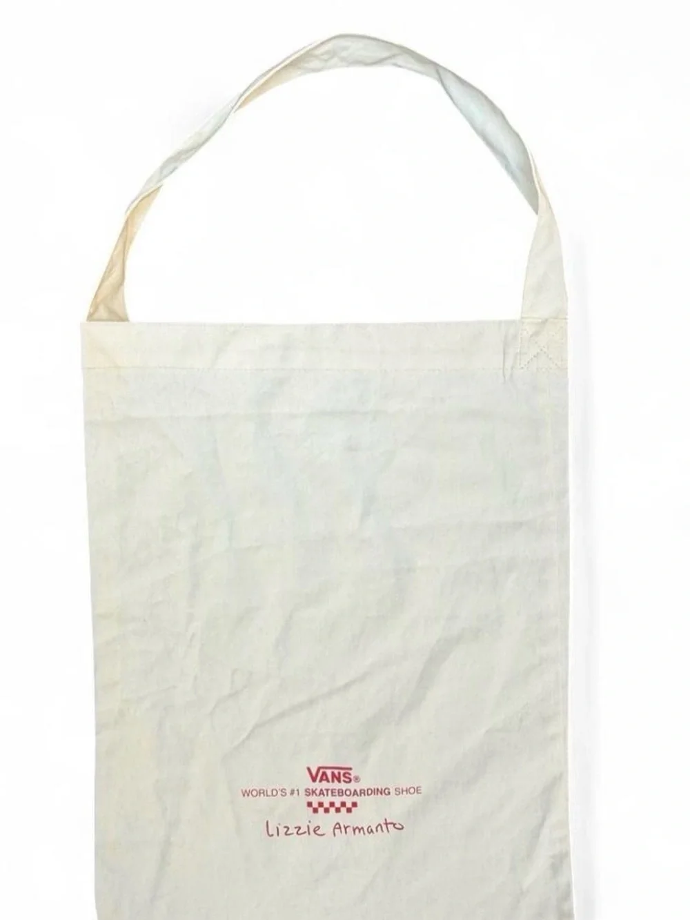 Canvas VANS x Lizzie Armanto Tote Bag with Red Rose graphic - Thank You Design